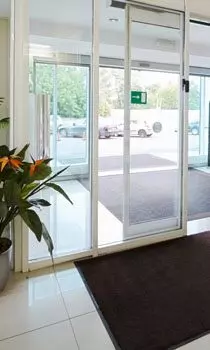 Shop entrance doors